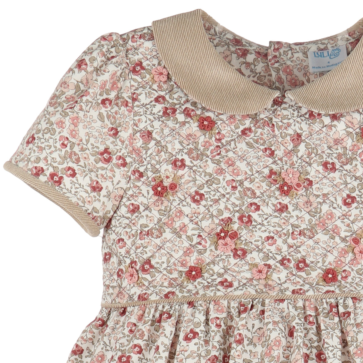 Floral Vintage Quilted Dress
