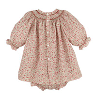Mulberry Floral Bishop Dress