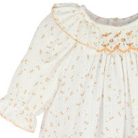 Yellow Tiny Floral Smock Bishop