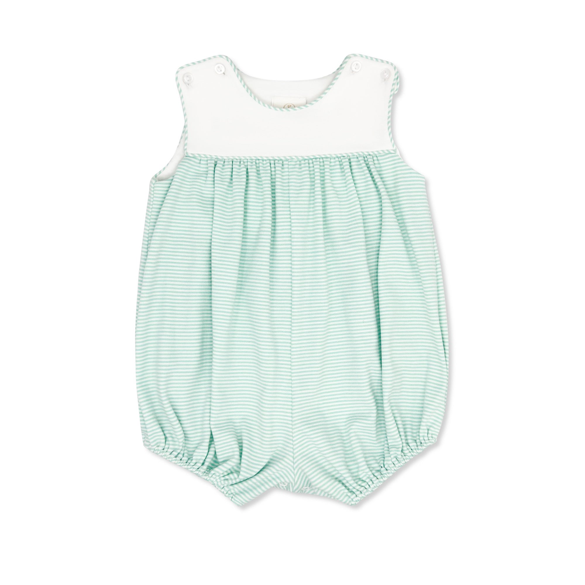 Charming Bubble in Aqua Ministripe