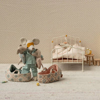 Baby Mouse in Blue Carry Cot