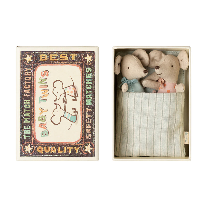 Mice Baby Twins in Matchbox