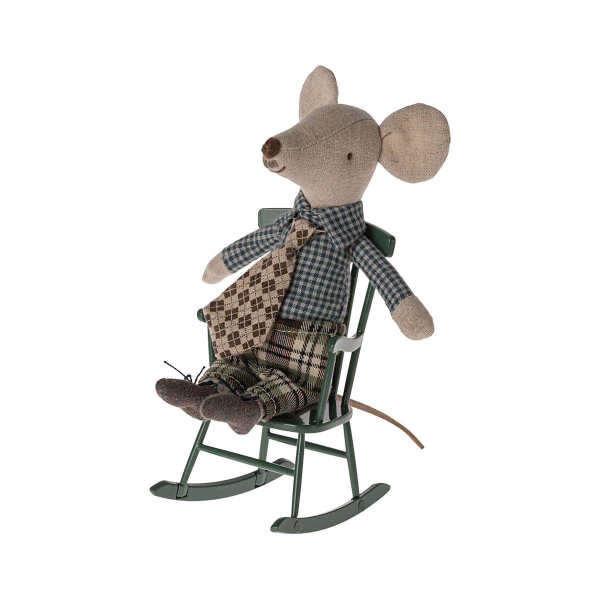 Mouse Rocking Chair in Dark Green