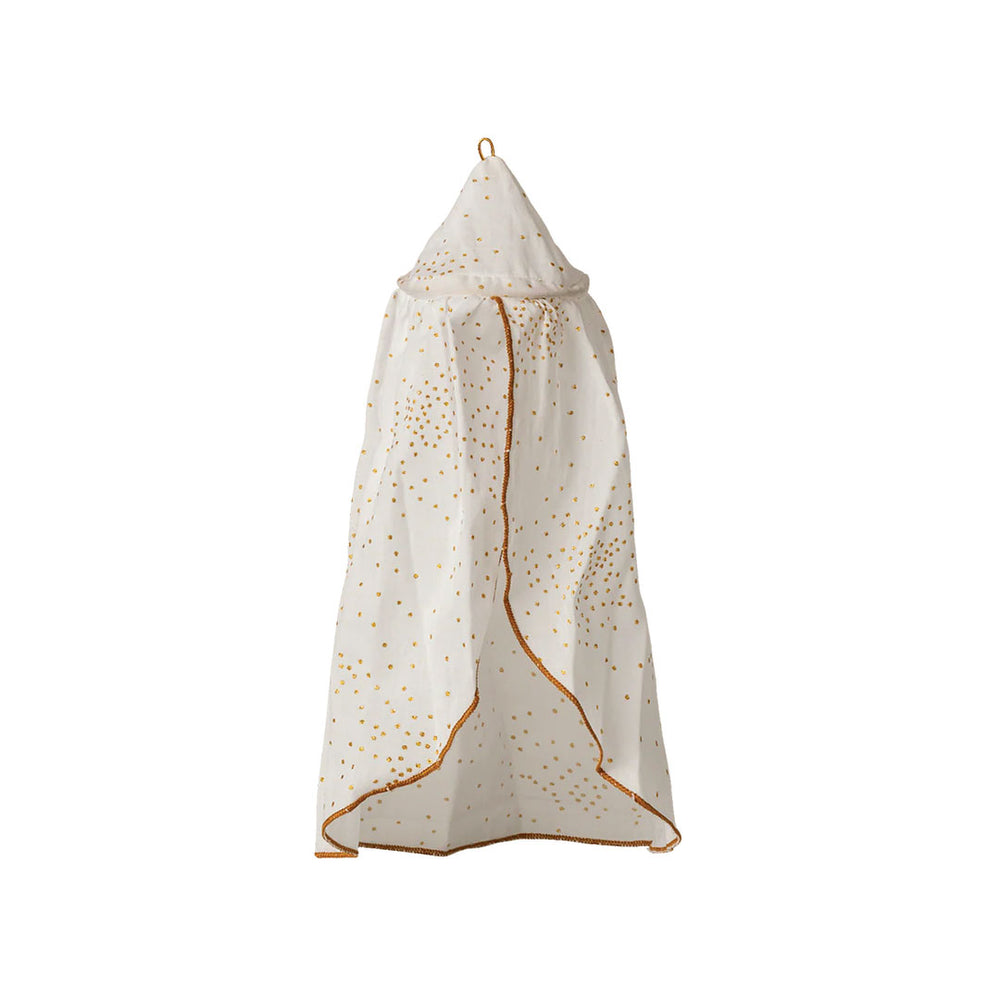 Miniature Canopy Bed in Off White