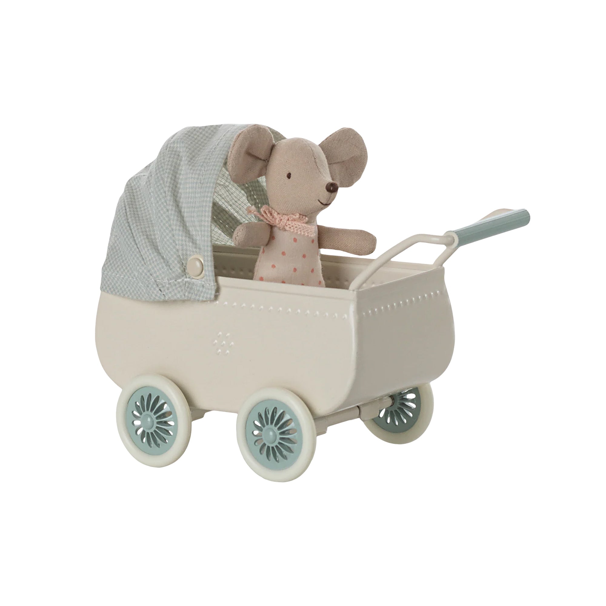 Mint Pram with Baby Mouse
