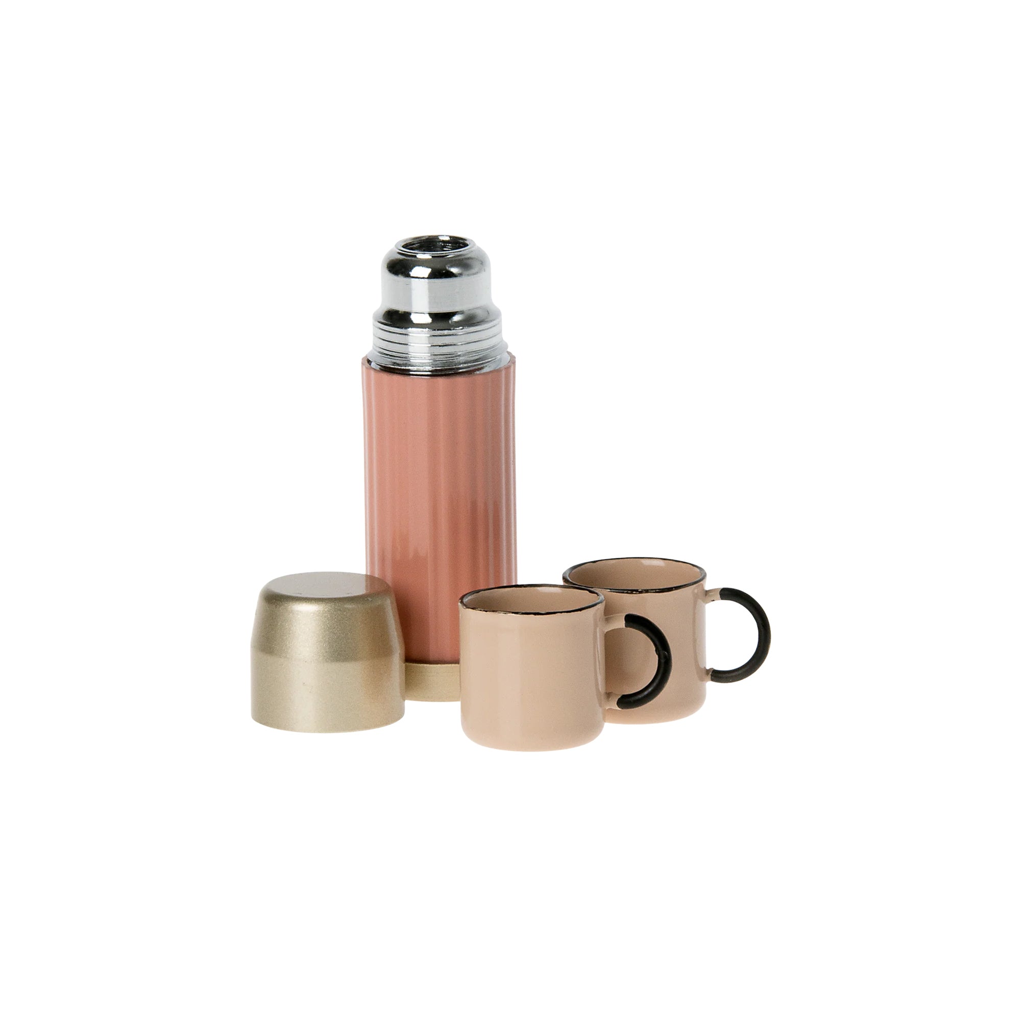 Thermos and Cups in Soft Coral