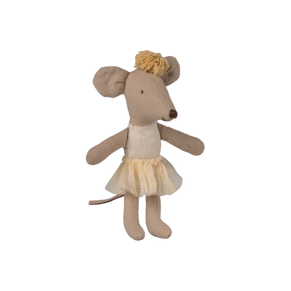 Little Sister Ballerina Mouse - Off White