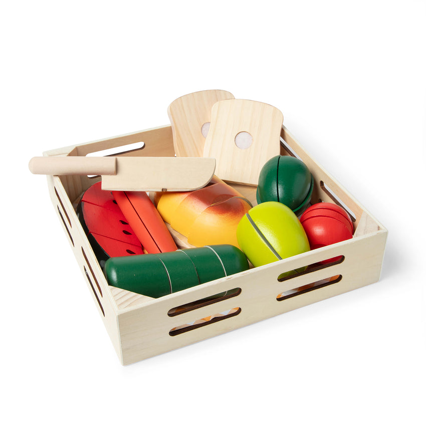 Wooden Play Cutting Food