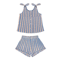 Strawberry Patch Tie Knot Short Set