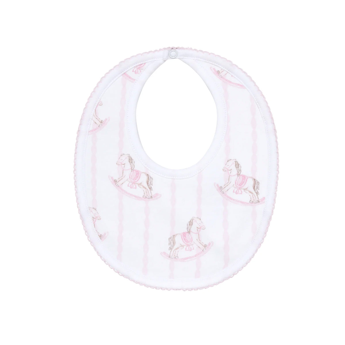 Pink Rocking Horse Bib