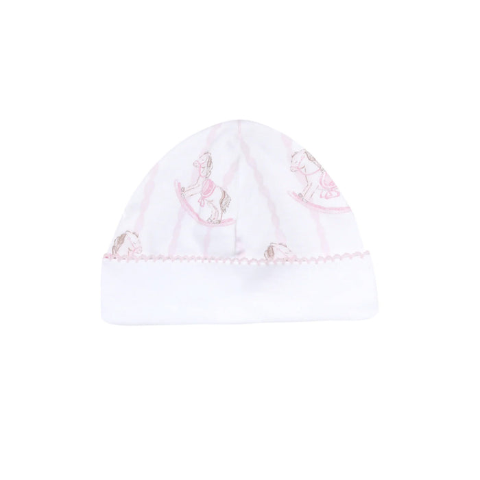 Kids Bonton Checkerboard Beanie - Rose Wood Pink