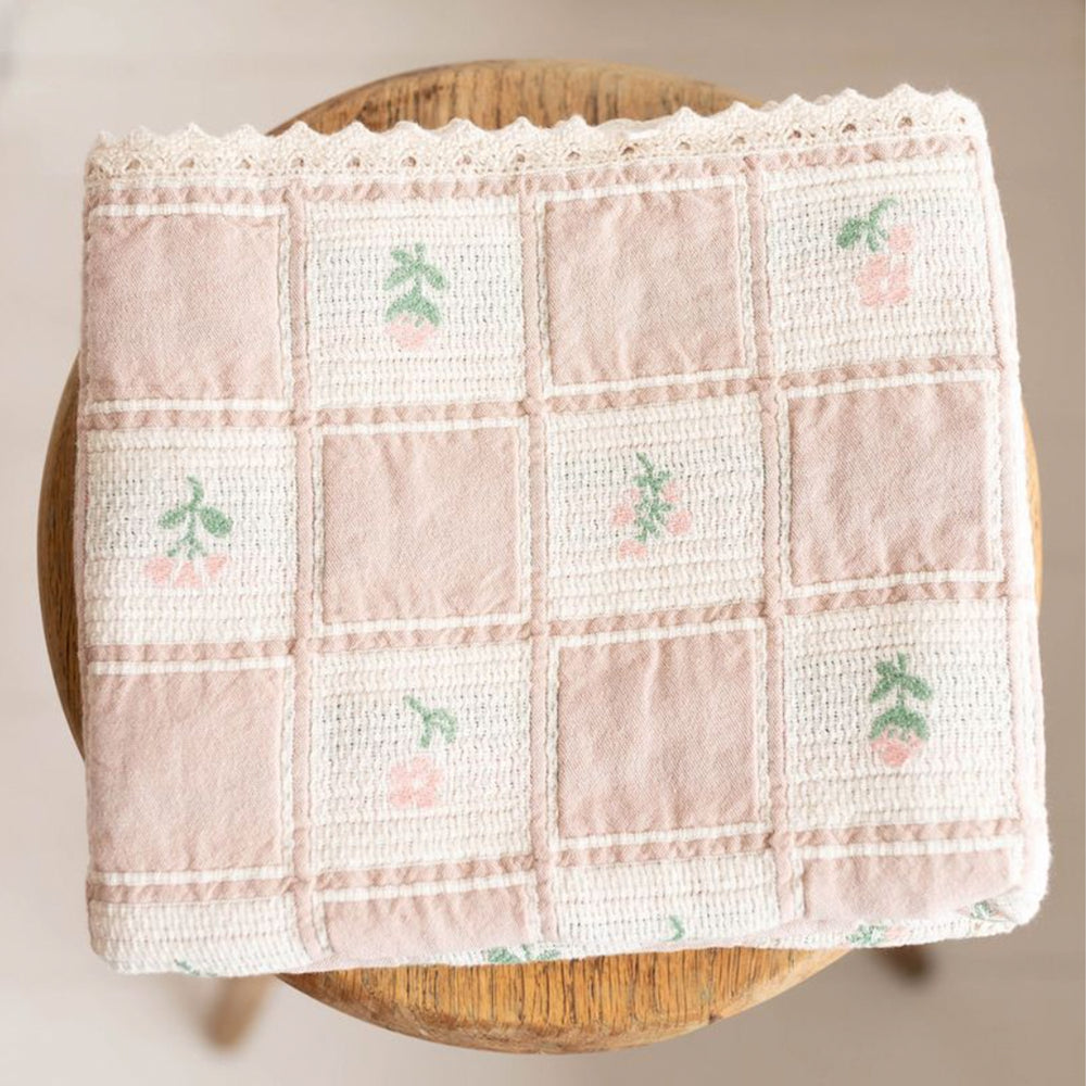 Spring Bloom Patchwork Blanket