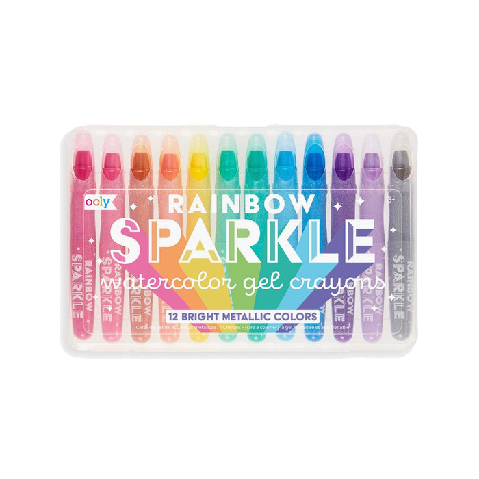 Rainbow Sparkle Metallic Watercolor Gel Crayons