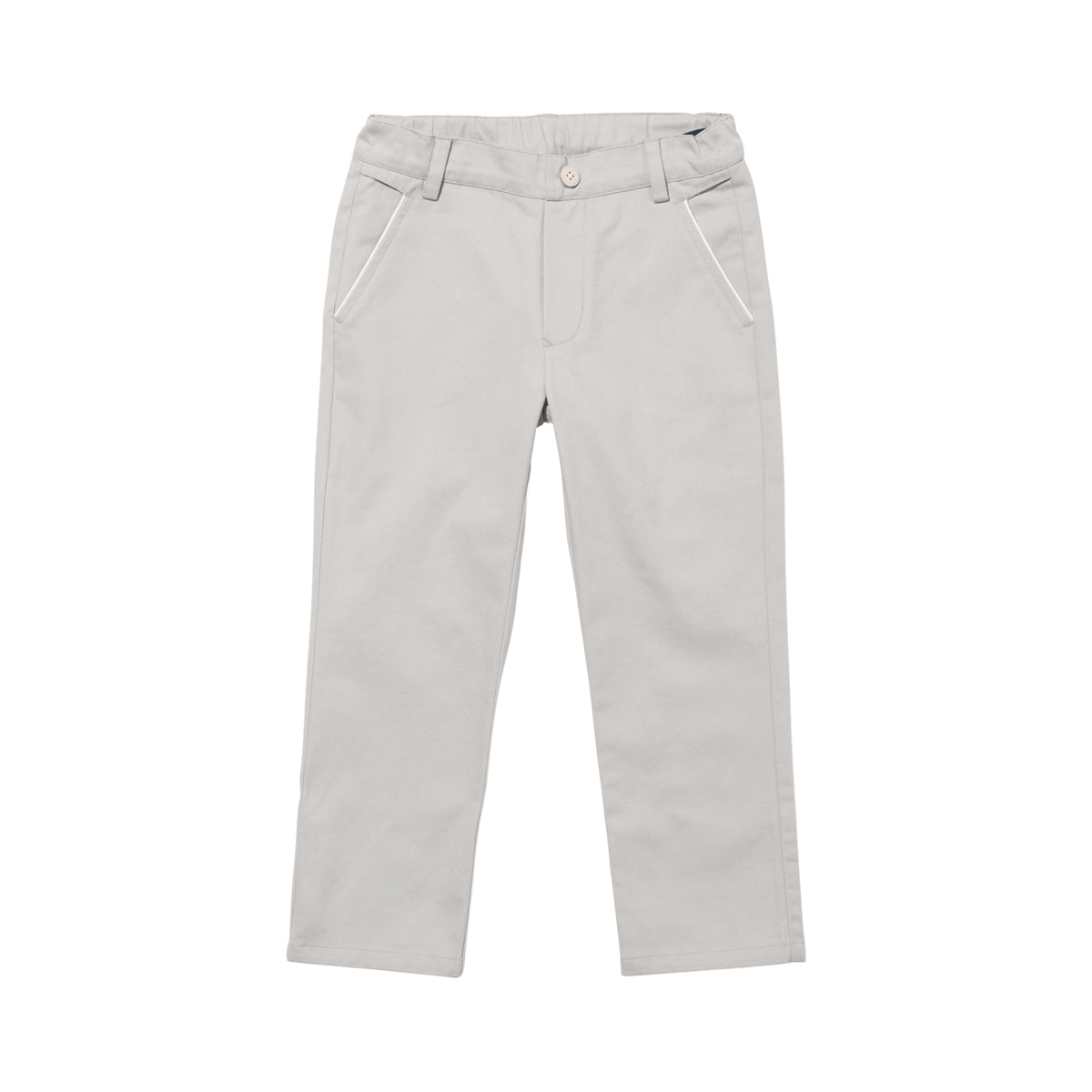 Light gray pants on a white background.