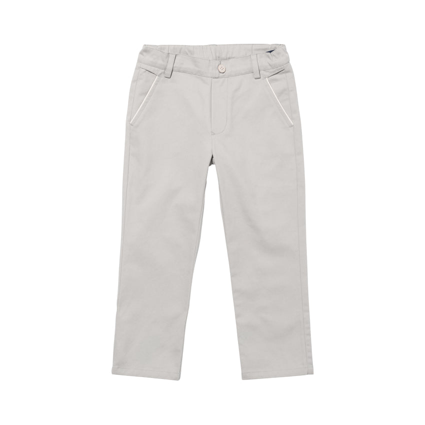 Light gray pants on a white background.