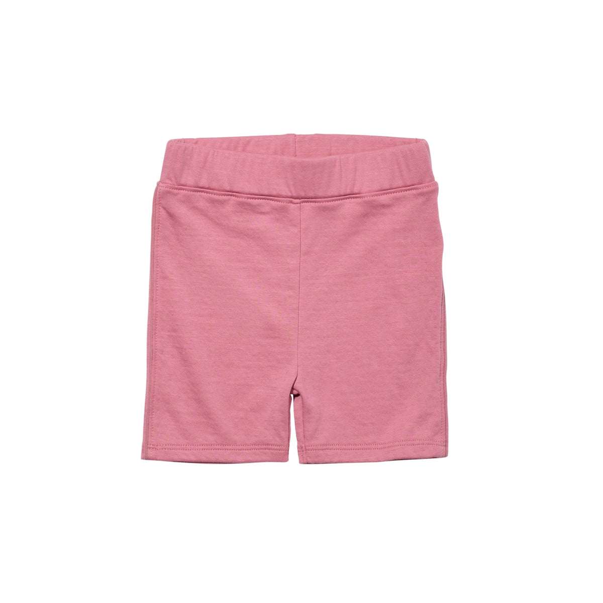 Pink shorts on a white background.