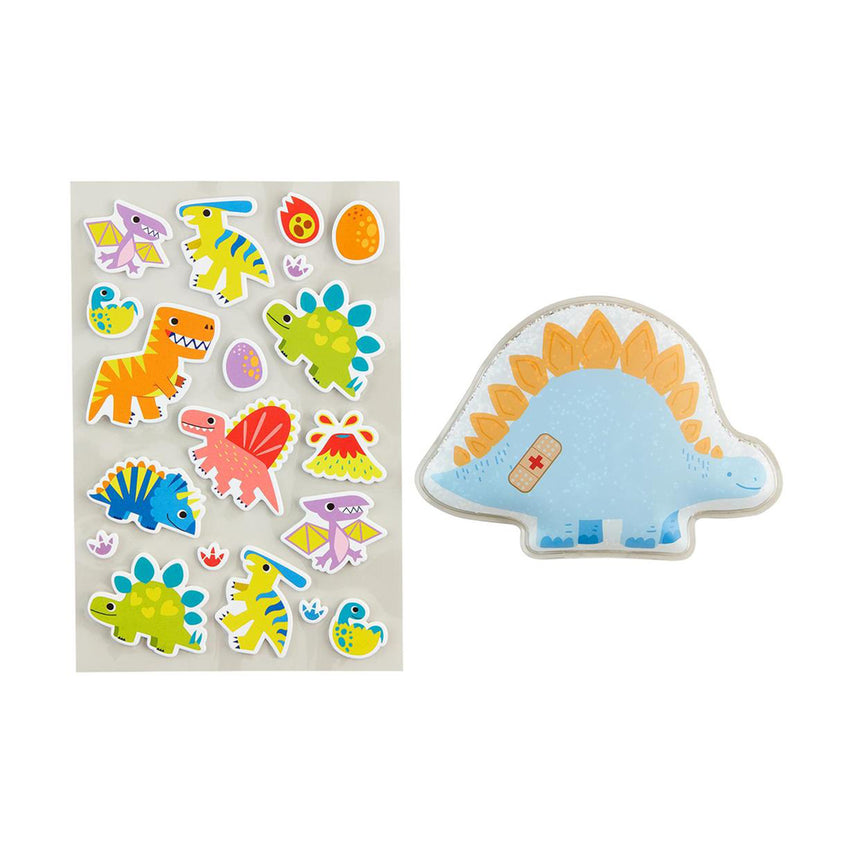 Blue Dino Ouch Pouch Stickers