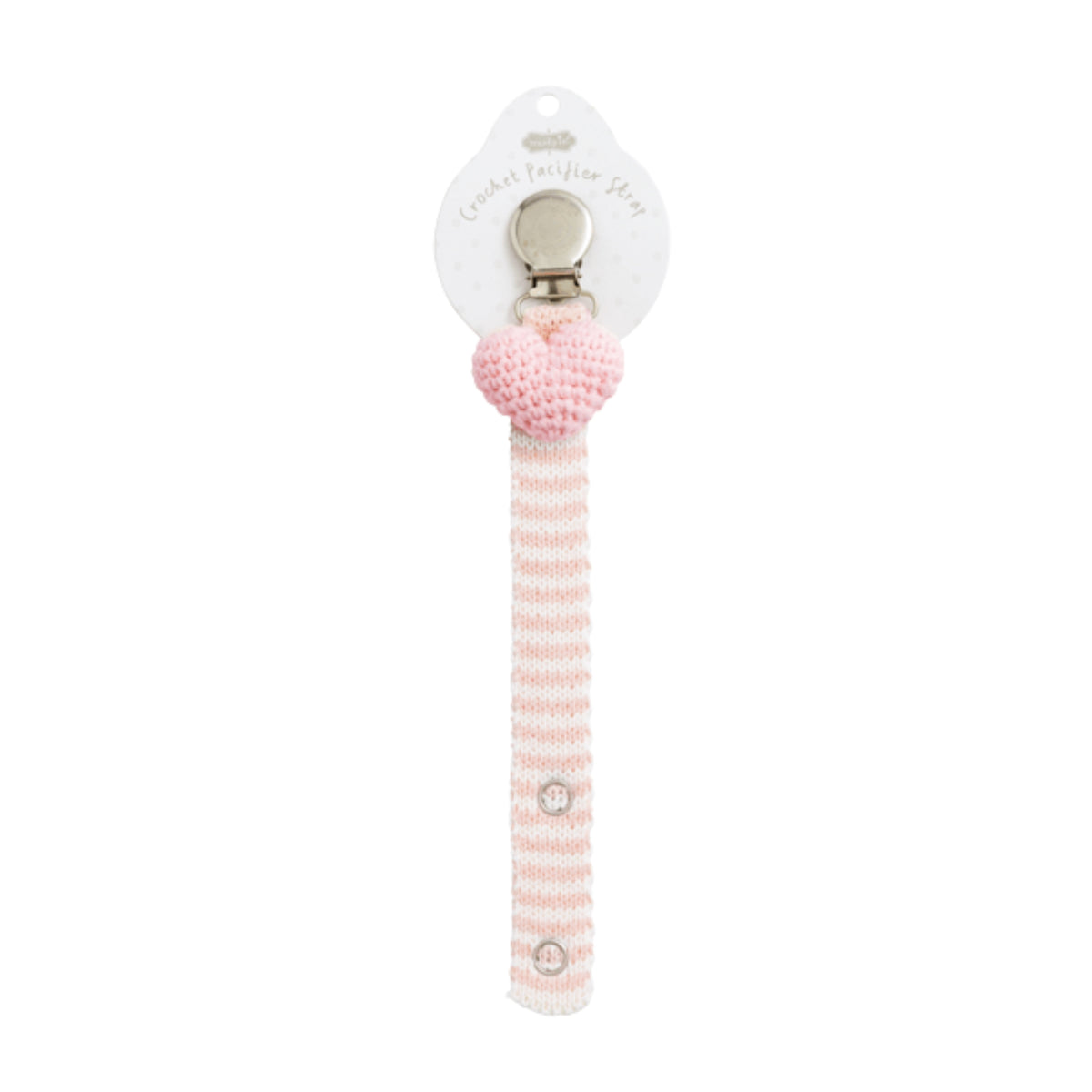Heart Crochet Pacifier Clip