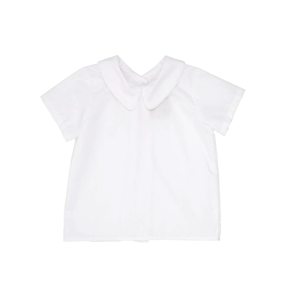 Short Sleeve White Peter Pan Shirt