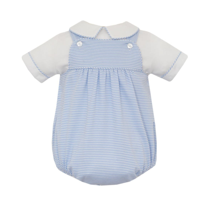 Blue Stripe Knit Bubble Set