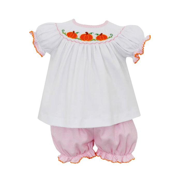 Pink Stripe Pumpkin Bloomer Set