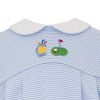Blue Stripe Golf Crochet Bubble