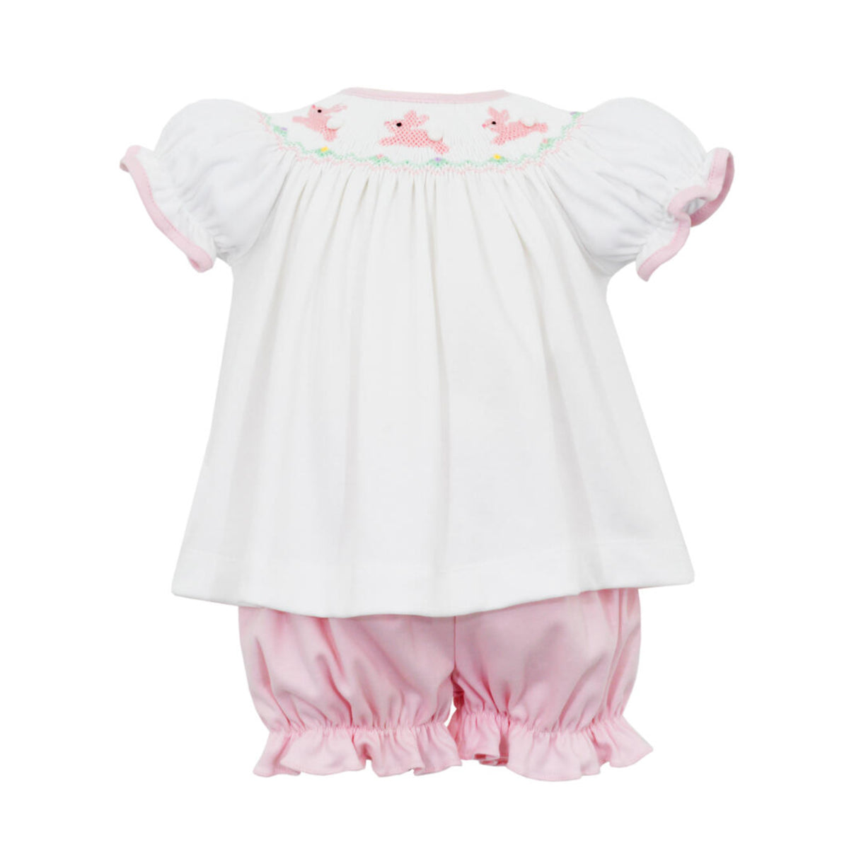Pink Knit Bunny Bloomer Set