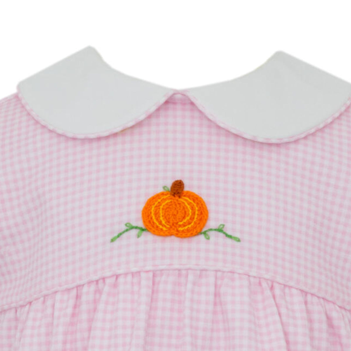 Pumpkin Pink Knit Gingham Bloomer Set