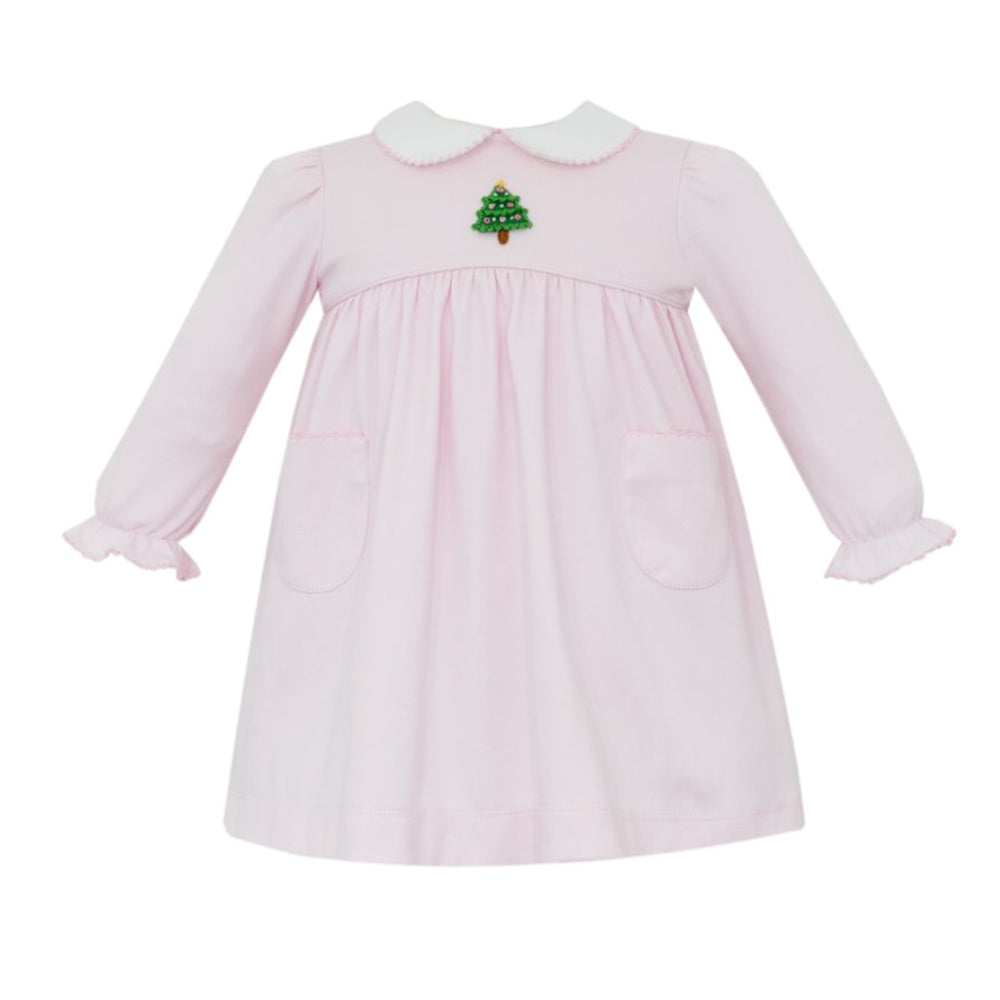 Christmas Tree Pink Knit Dress