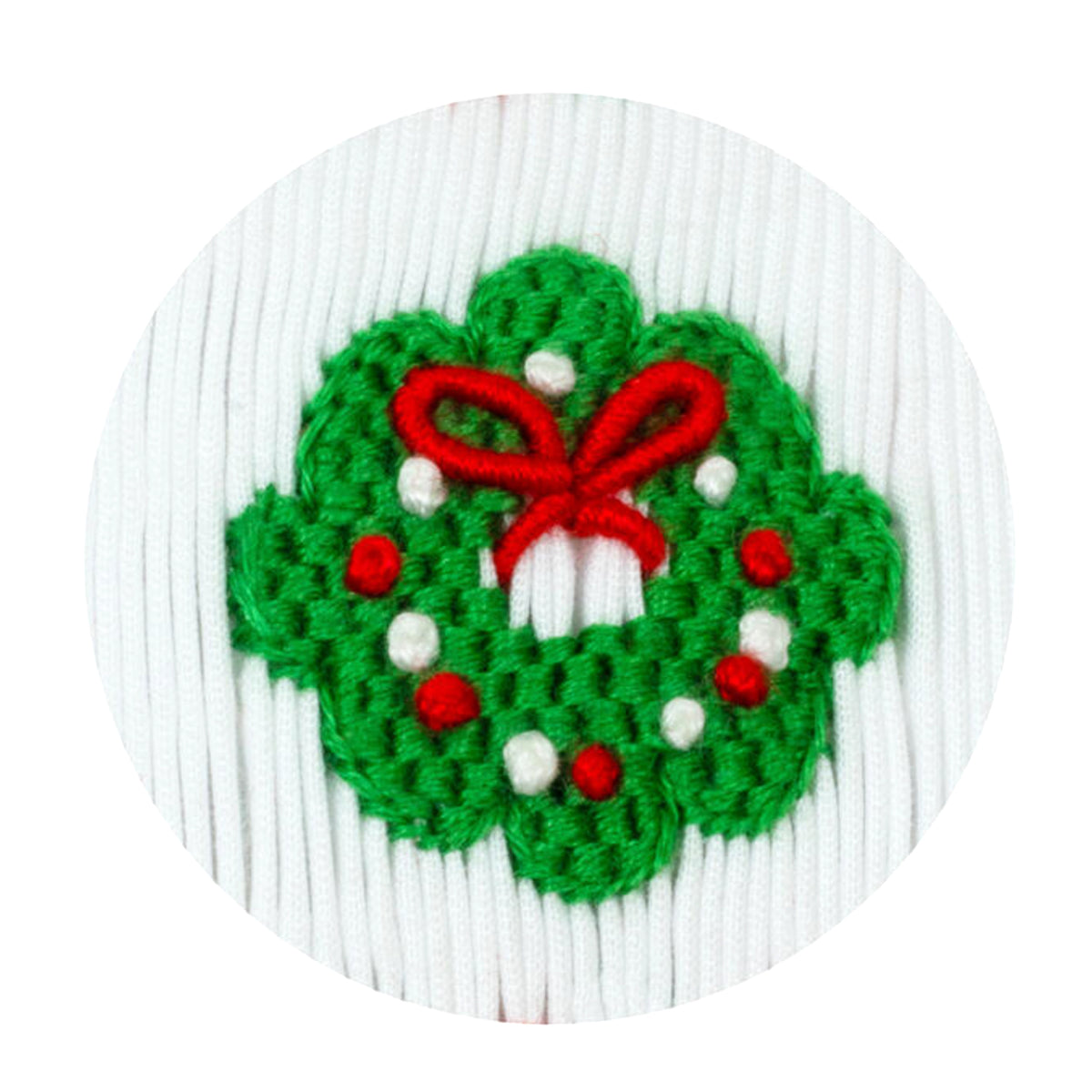 Holiday Wreath Red Check Bloomer Set