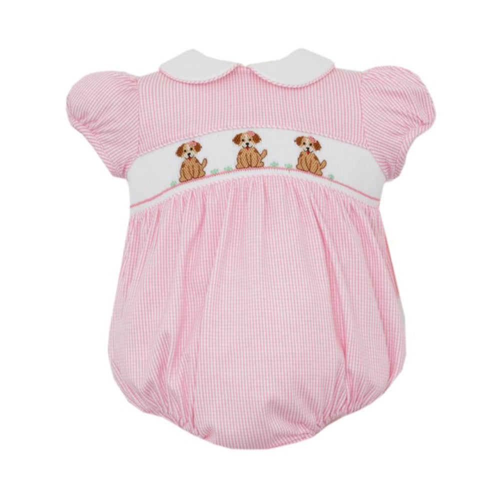 Pink Check Puppy Knit Bubble