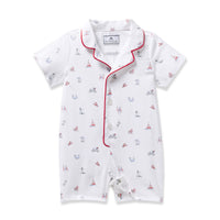 Twill Summer Romper in Coastal Charms