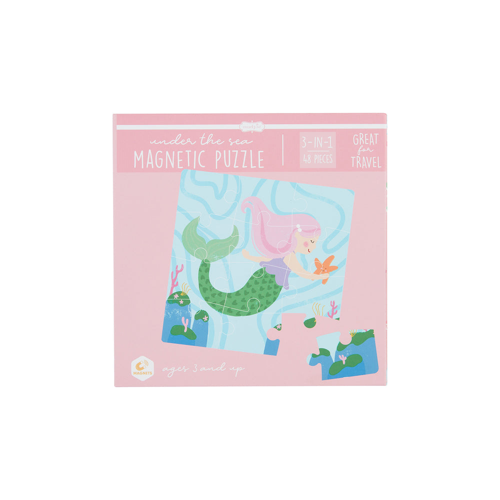 Pink Under the Sea Magnetic Puzzle Set