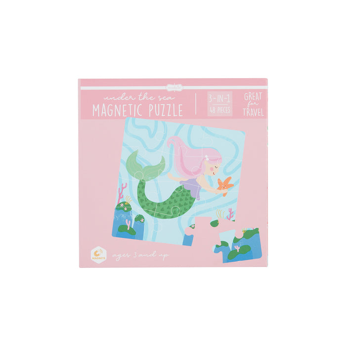 Pink Under the Sea Magnetic Puzzle Set