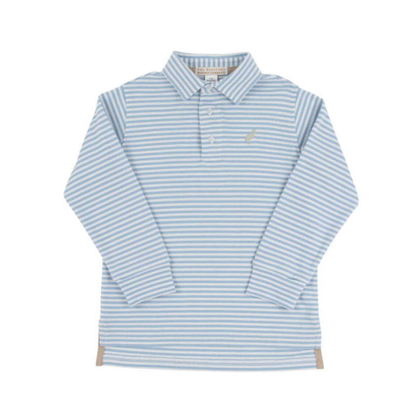 Prim and Proper Polo in Barrington Blue