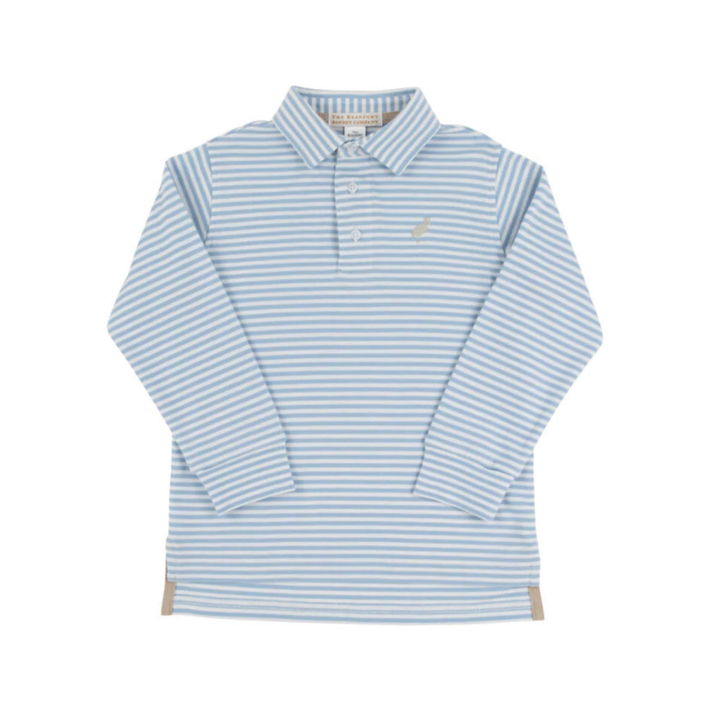 Prim and Proper Polo in Barrington Blue