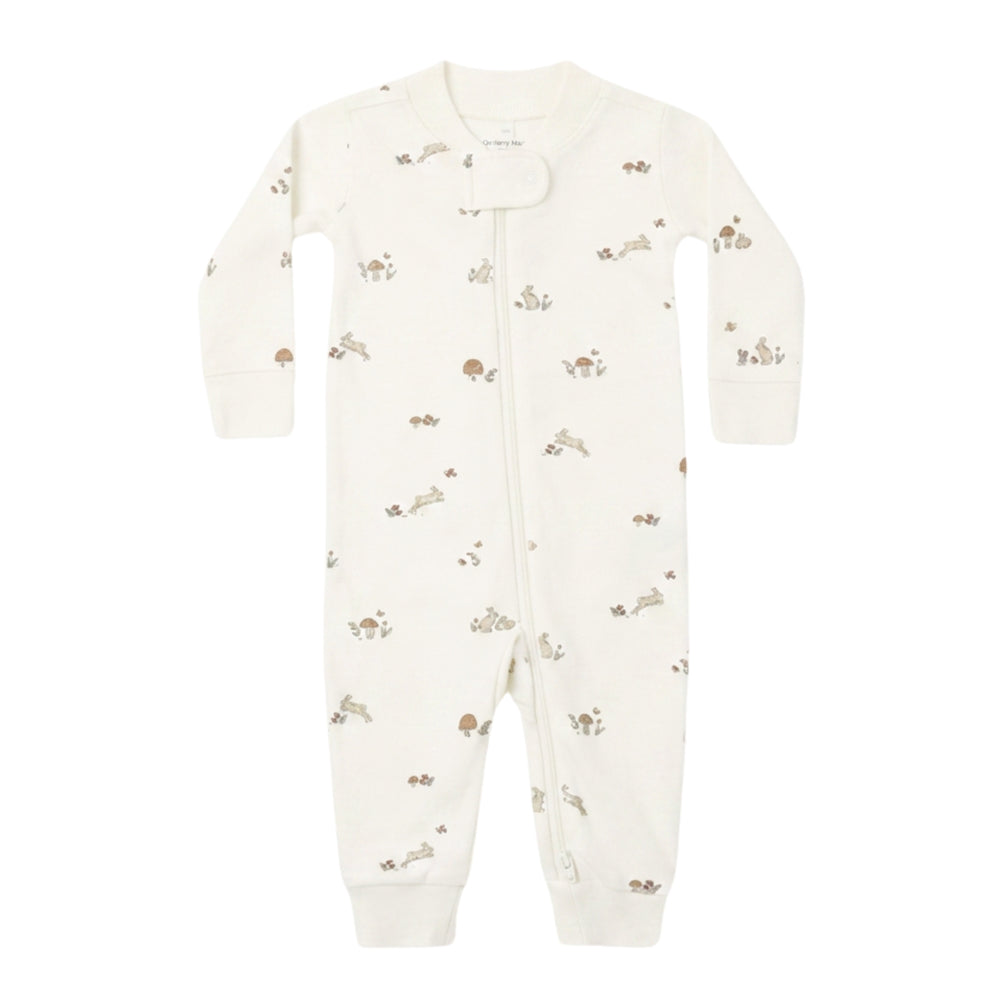 Zip Footie in Bunnies