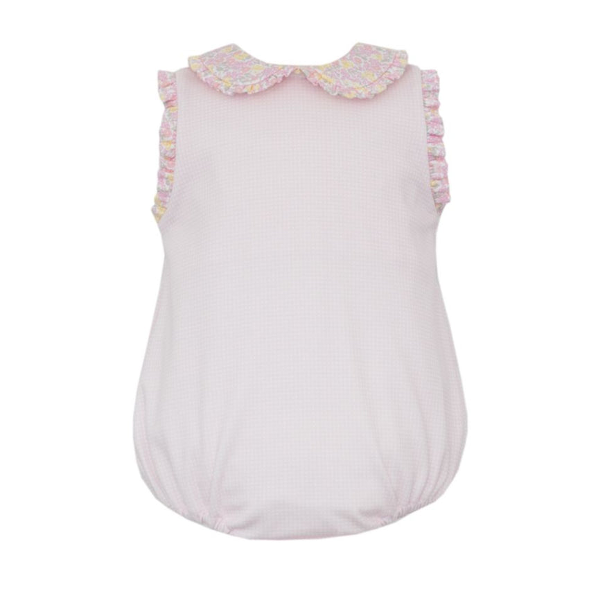 Pink Floral Gingham Bubble