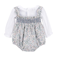 Bouncy Blooms Smock Overall