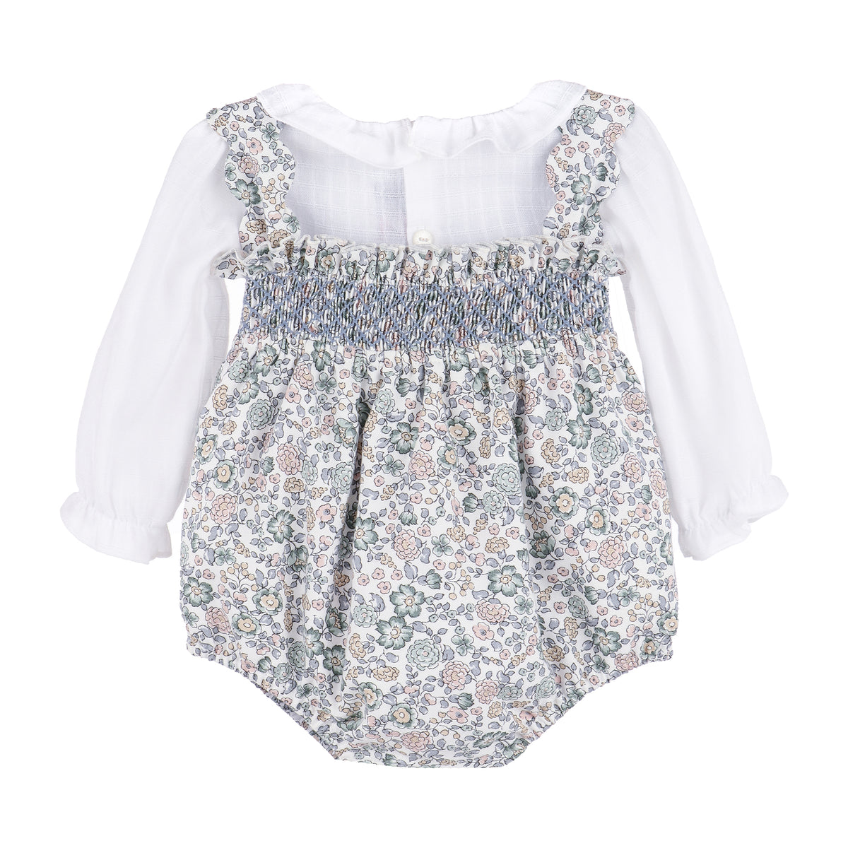 Bouncy Blooms Smock Overall
