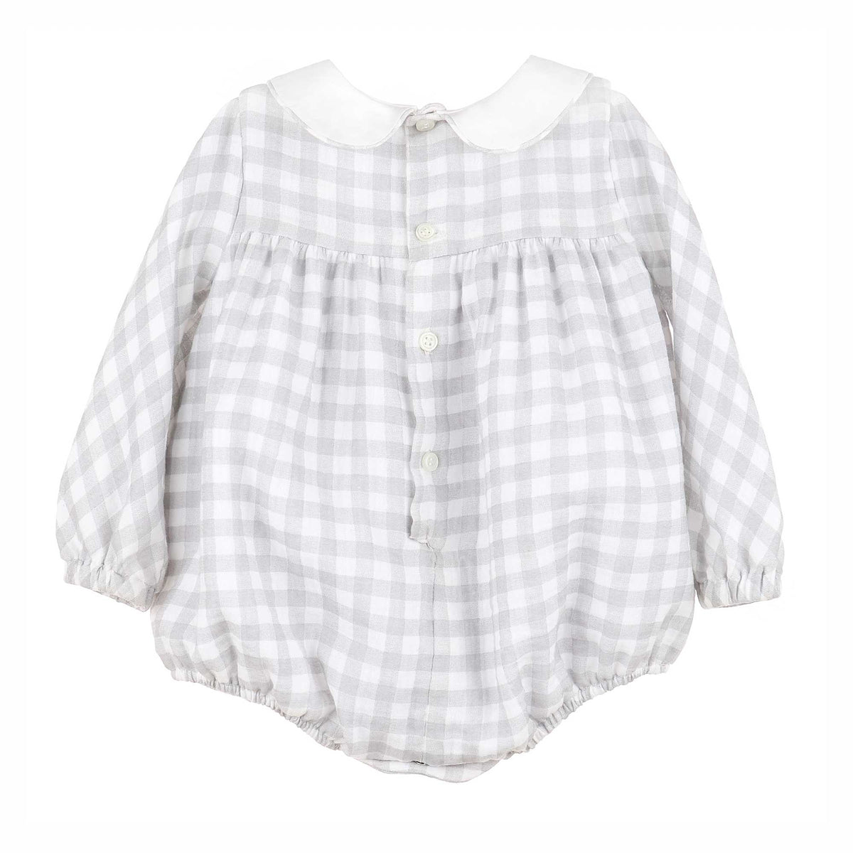 Cuddle Cotton Grey Check Bubble