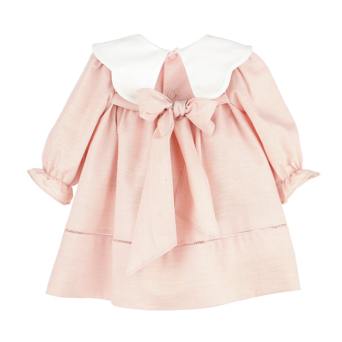 Eucalyptus Pink Frost Scallop Dress