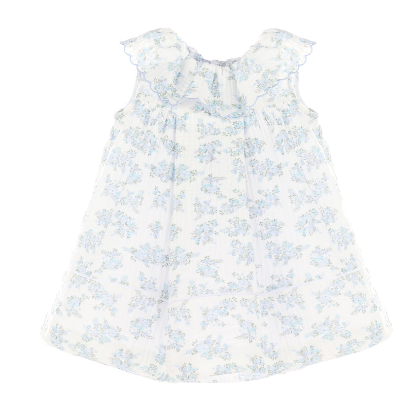 Lilac Floral Bluffs Ruffle Dress