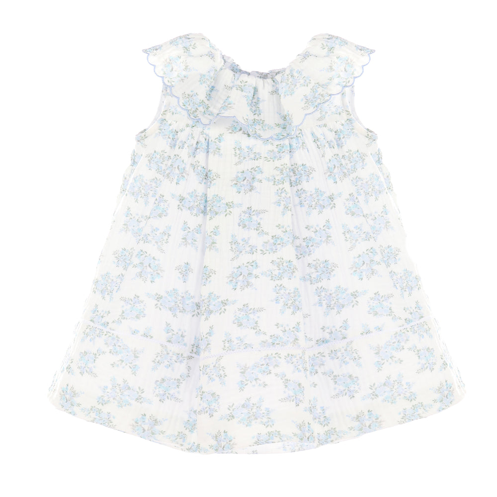 Lilac Floral Bluffs Ruffle Dress