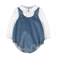 Slate Blue Corduroy Two-Piece