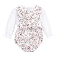 Woodland Print Scallop Overall