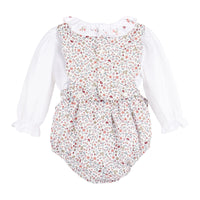 Woodland Print Scallop Overall