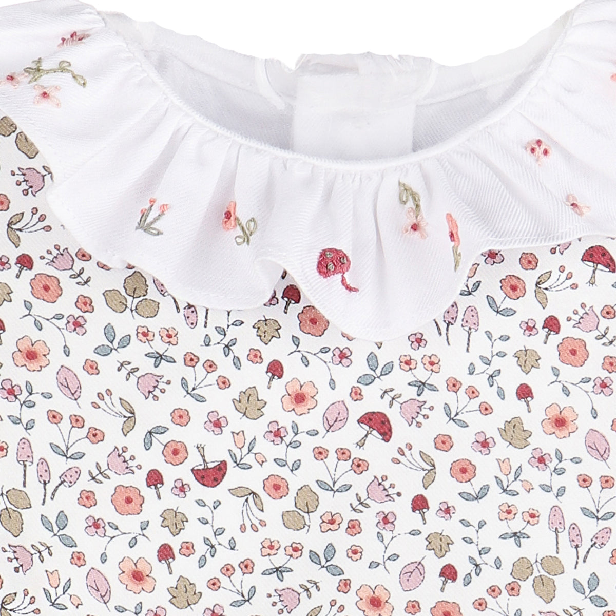 Woodland Print Scallop Overall