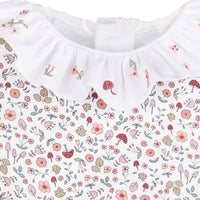 Woodland Print Scallop Overall