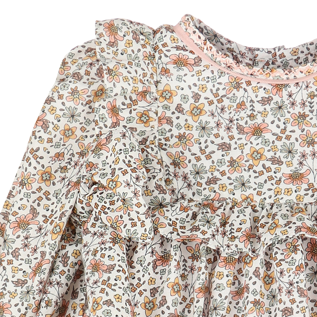 Farmhouse Floral Print Dress